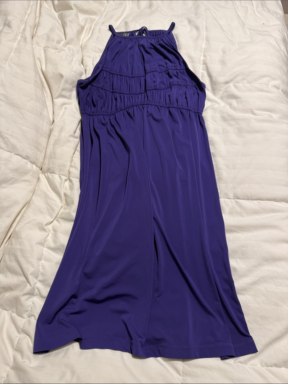 Muse - Halter Maxi Dress in Deep Purple - Size 6
